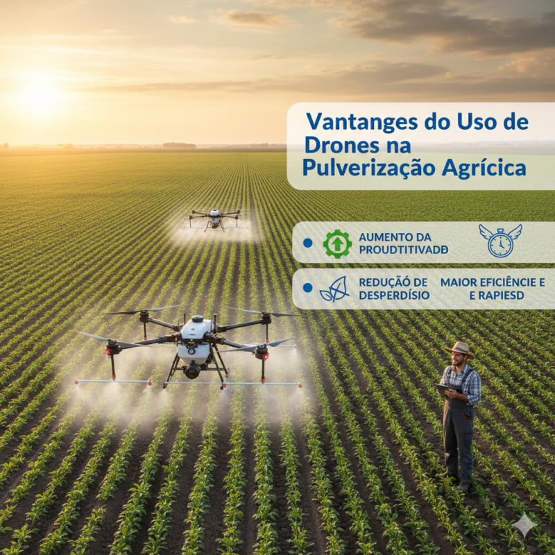 Vantagens do Uso de Drones na Pulverização Agrícola para Aumentar a Produtividade da Lavoura